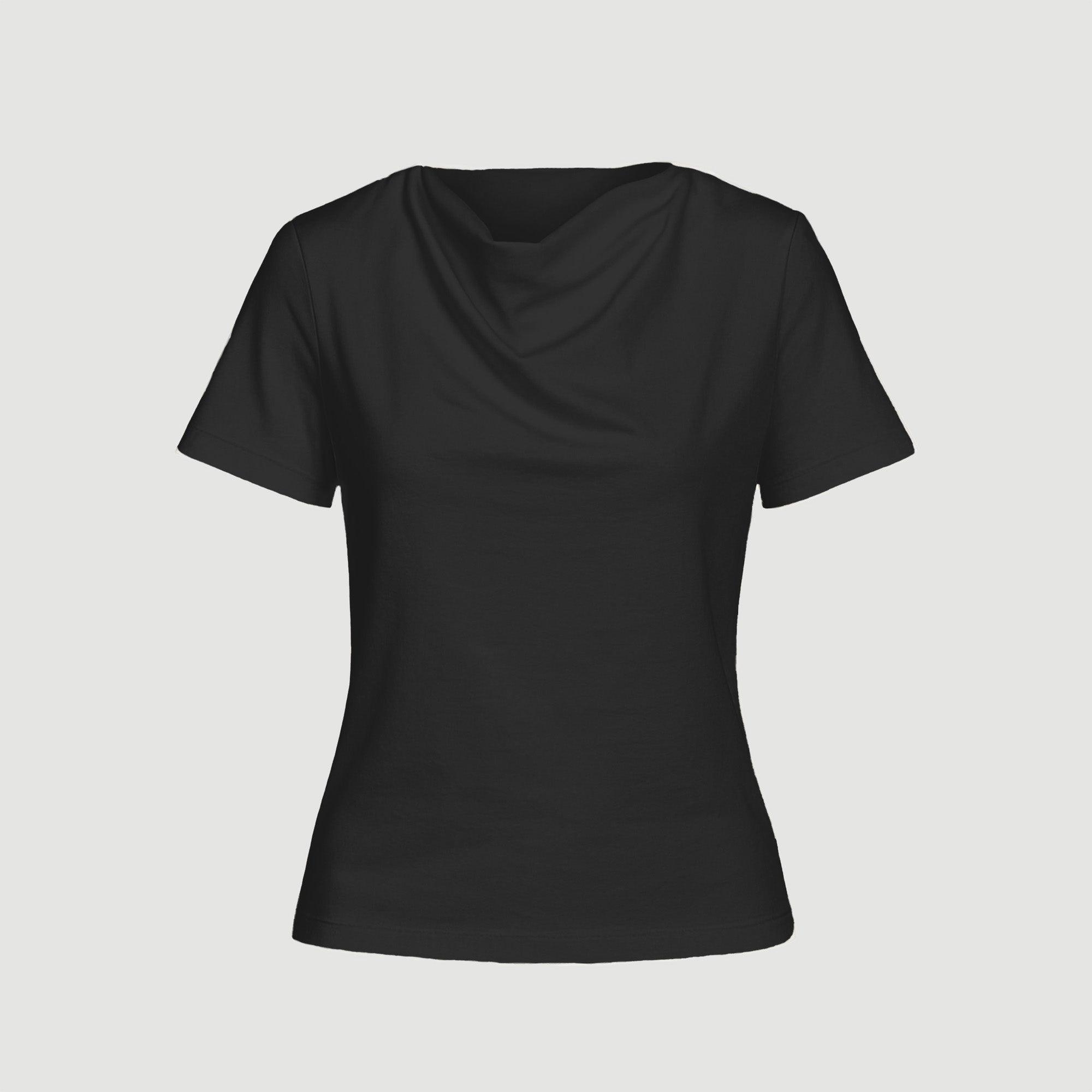Kendra Organic Cotton Cowl-Neck Tee Product Image