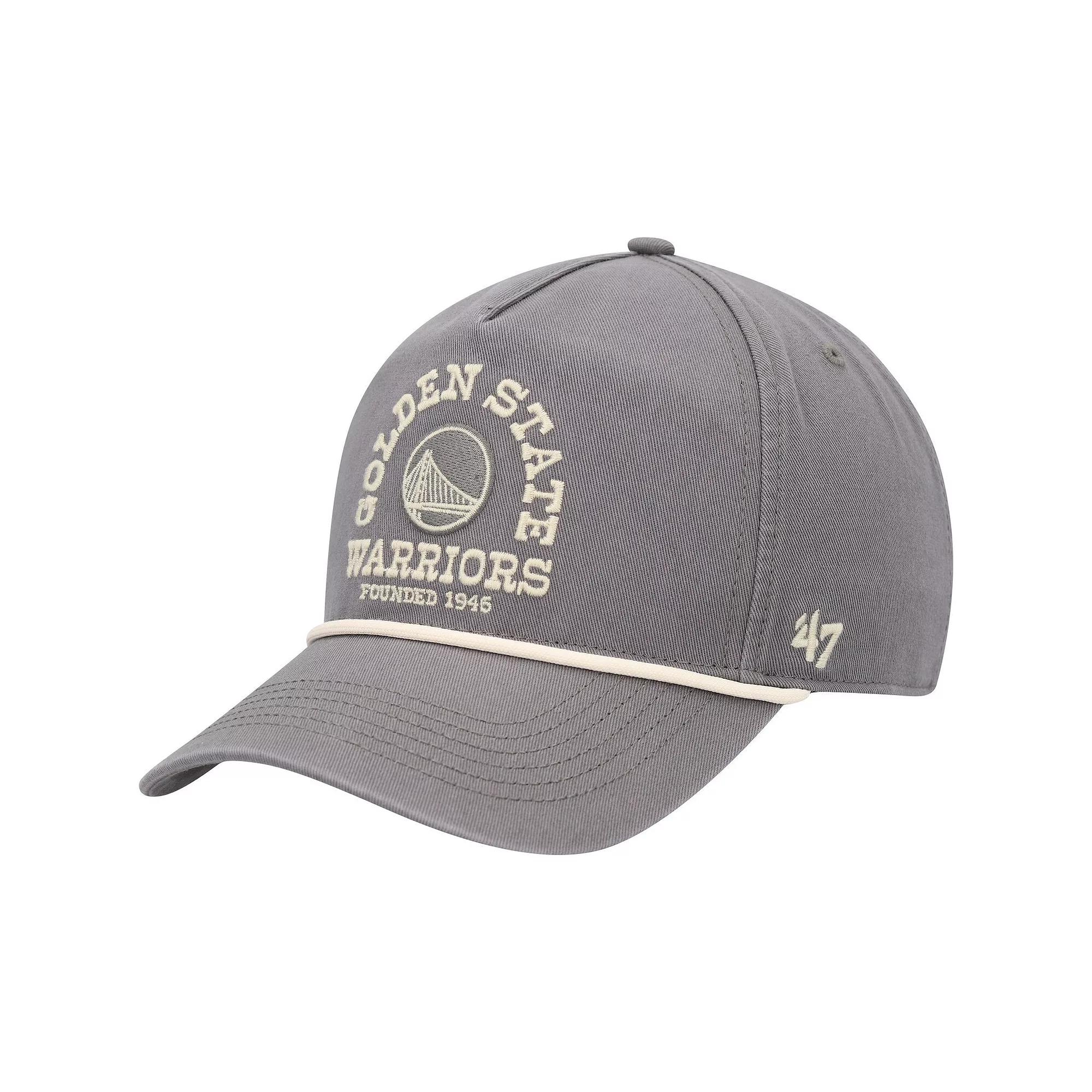 Men's '47 Charcoal Golden State Warriors Canyon Ranchero Hitch Adjustable Hat Product Image