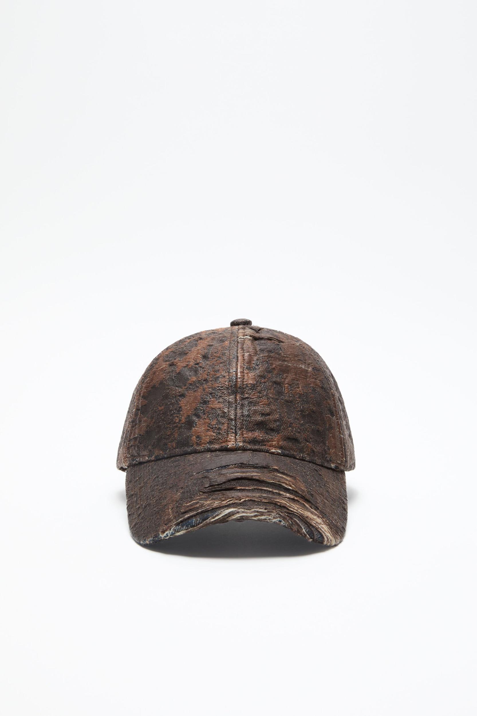 Distressed monogram cap Product Image