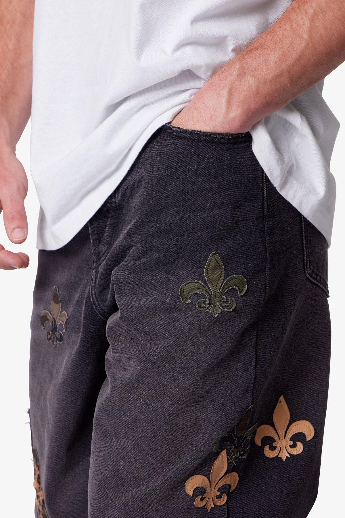 Ultra Baggy Fleur Denim - Black Product Image