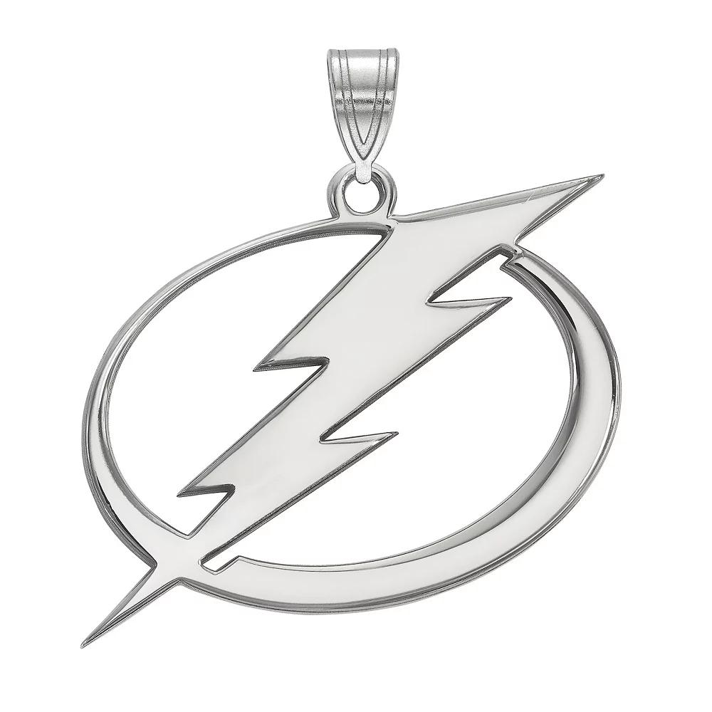 LogoArt Sterling Silver Tampa Bay Lightning Extra Large Pendant, Women's, Gold Over Sterling Product Image