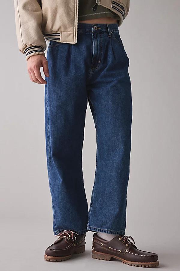 BDG Pleated Straight Fit Denim Jean Mens at Urban Outfitters Product Image
