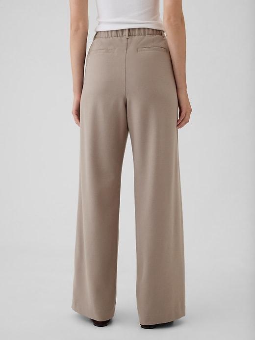 365 High Rise Brushed Twill Pleated Trousers Product Image
