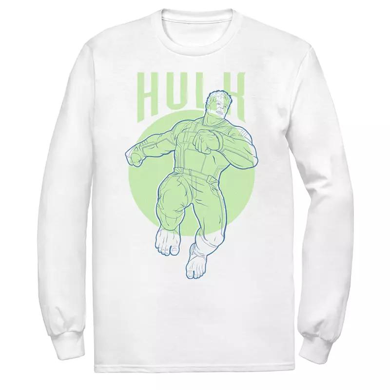 Men's Marvel Hulk Outline Tee,  Product Image