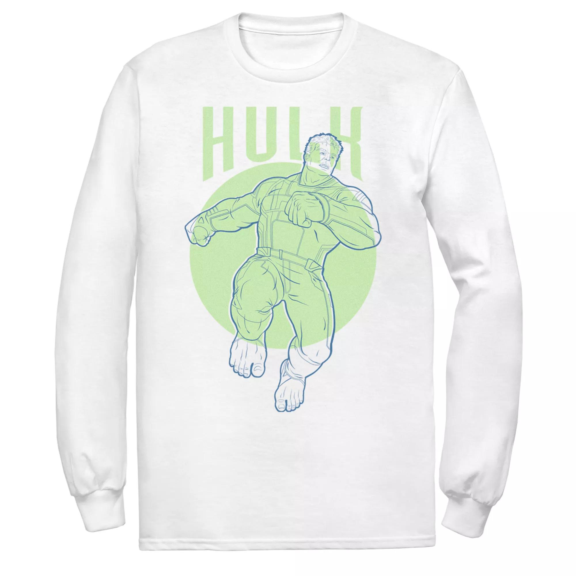 Men's Marvel Hulk Outline Tee,  Product Image