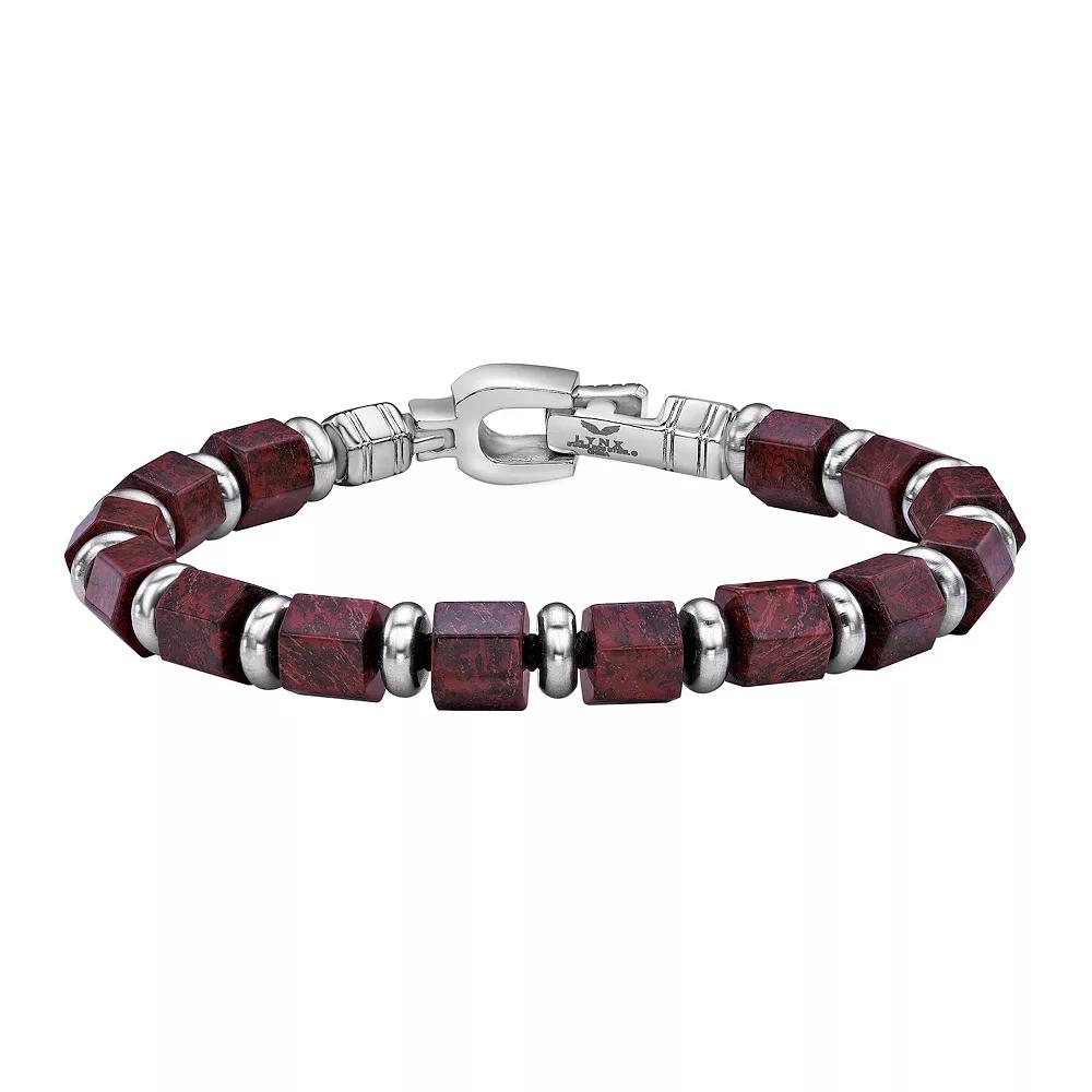 Men's LYNX Stainless Steel Bead Bracelet,  Product Image