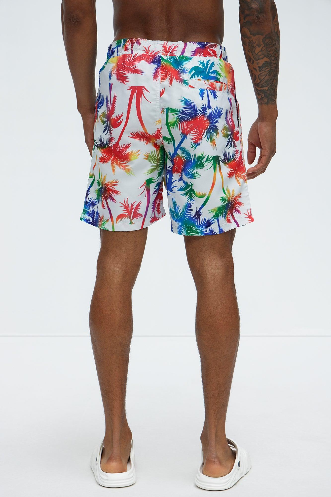 Coastal Palms Swim Mid Trunk - Multi Color Product Image