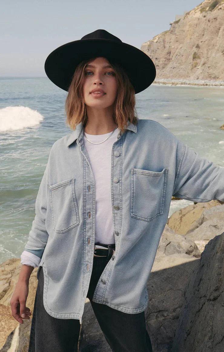 ALL DAY KNIT DENIM JACKET Product Image