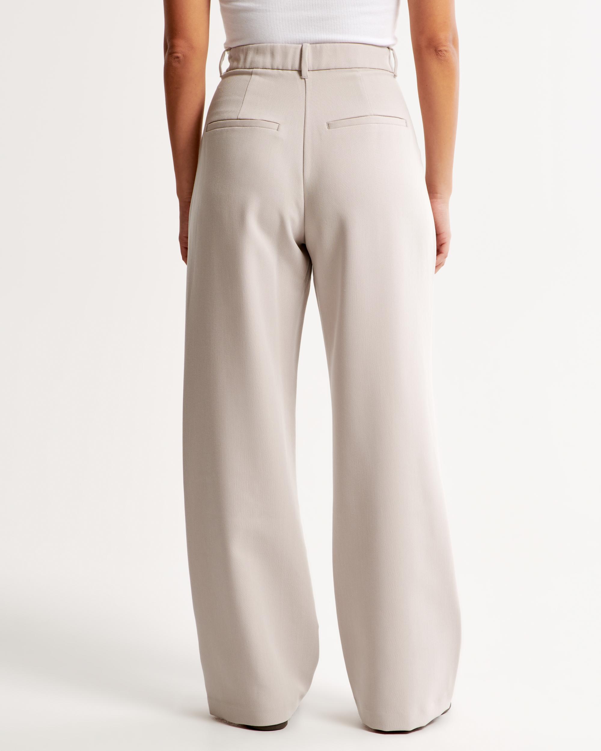 Curve Love A&F Sloane Tailored Wide Leg Pant Product Image