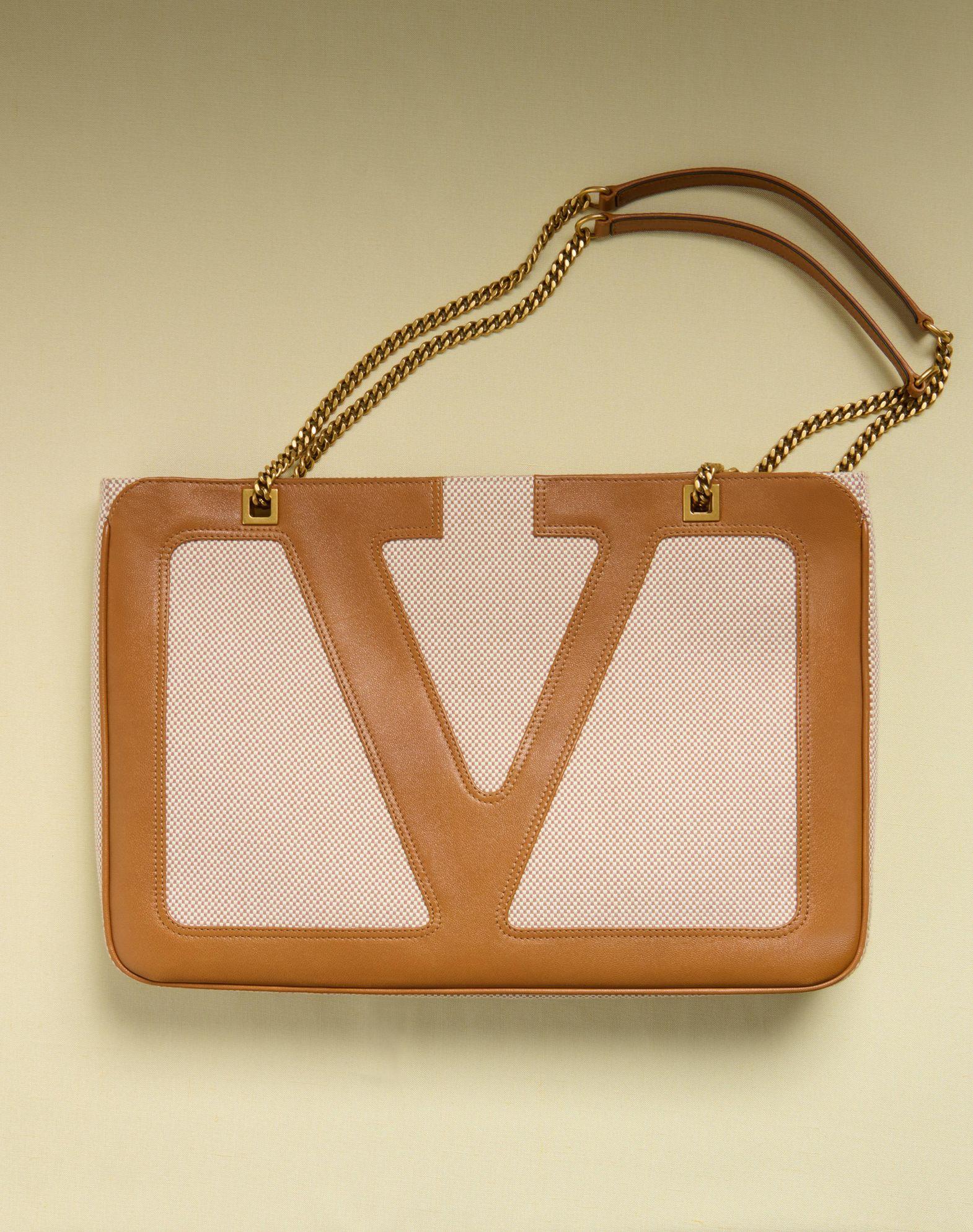 Valentino Garavani Viva Superstar Medium Canvas Shopping Bag Product Image