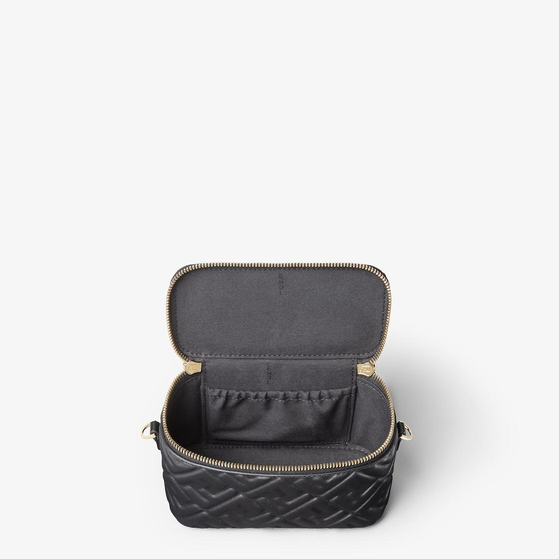 Fendi VanityBlack nappa leather mini-bag with FF motif Product Image