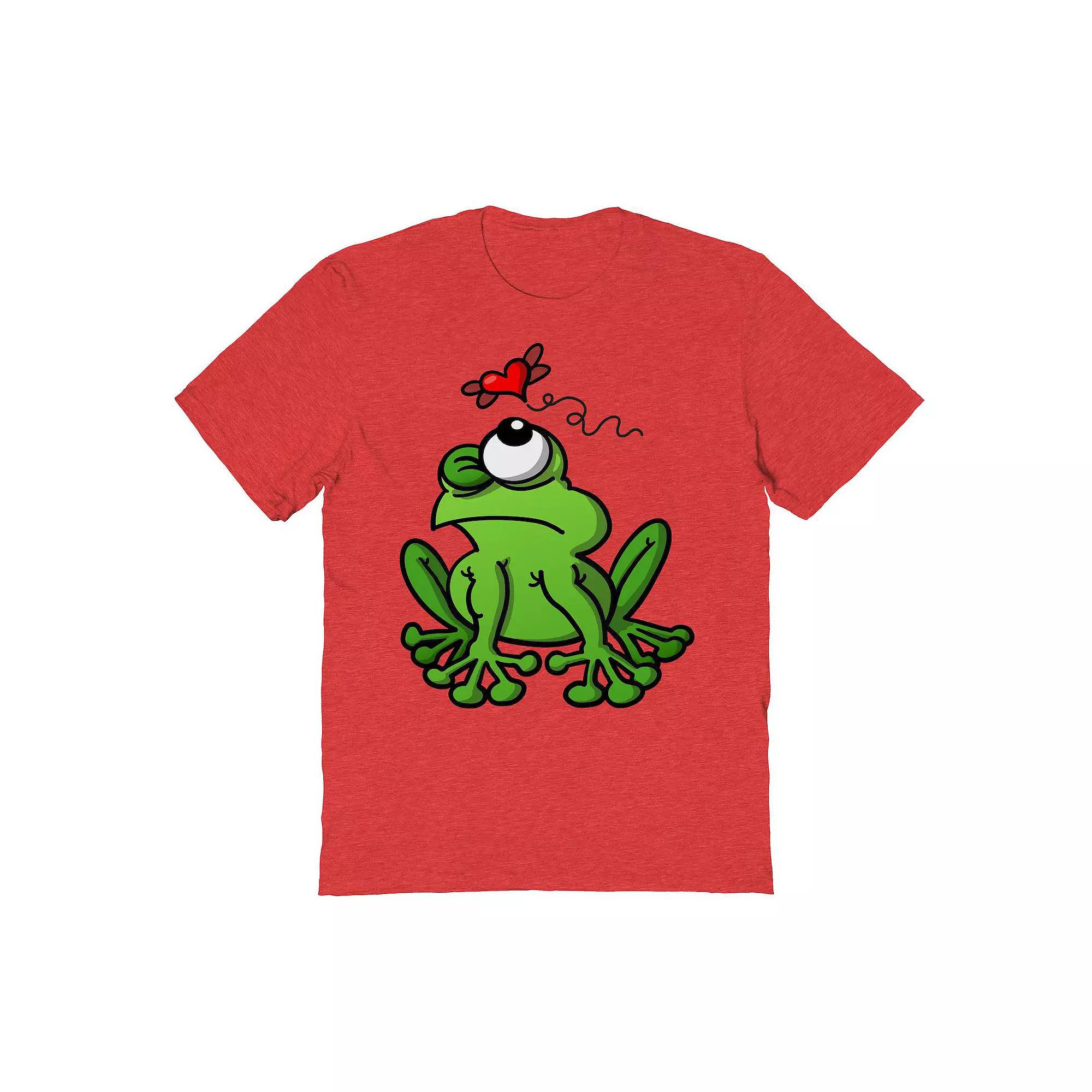 Men's The Mosquito Of Love Valentine's Graphic Tee, Size: Large, Grey Red Product Image