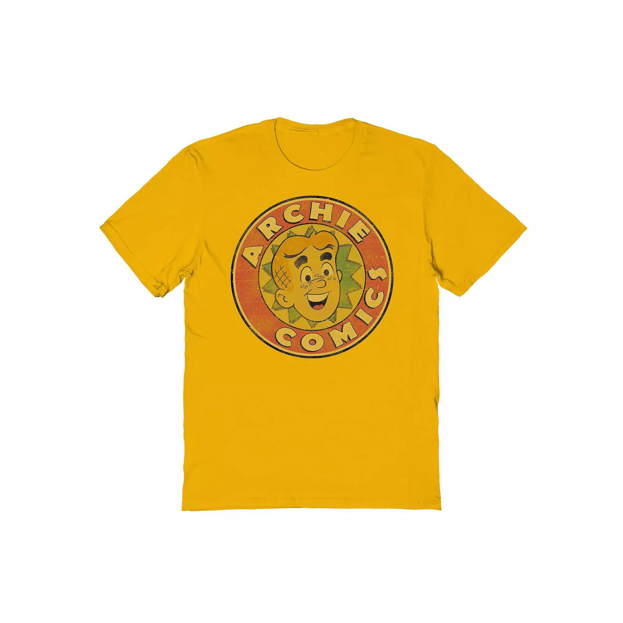 Men's Archie Logo Vintage Graphic Tee, Size: XL, Gold Product Image