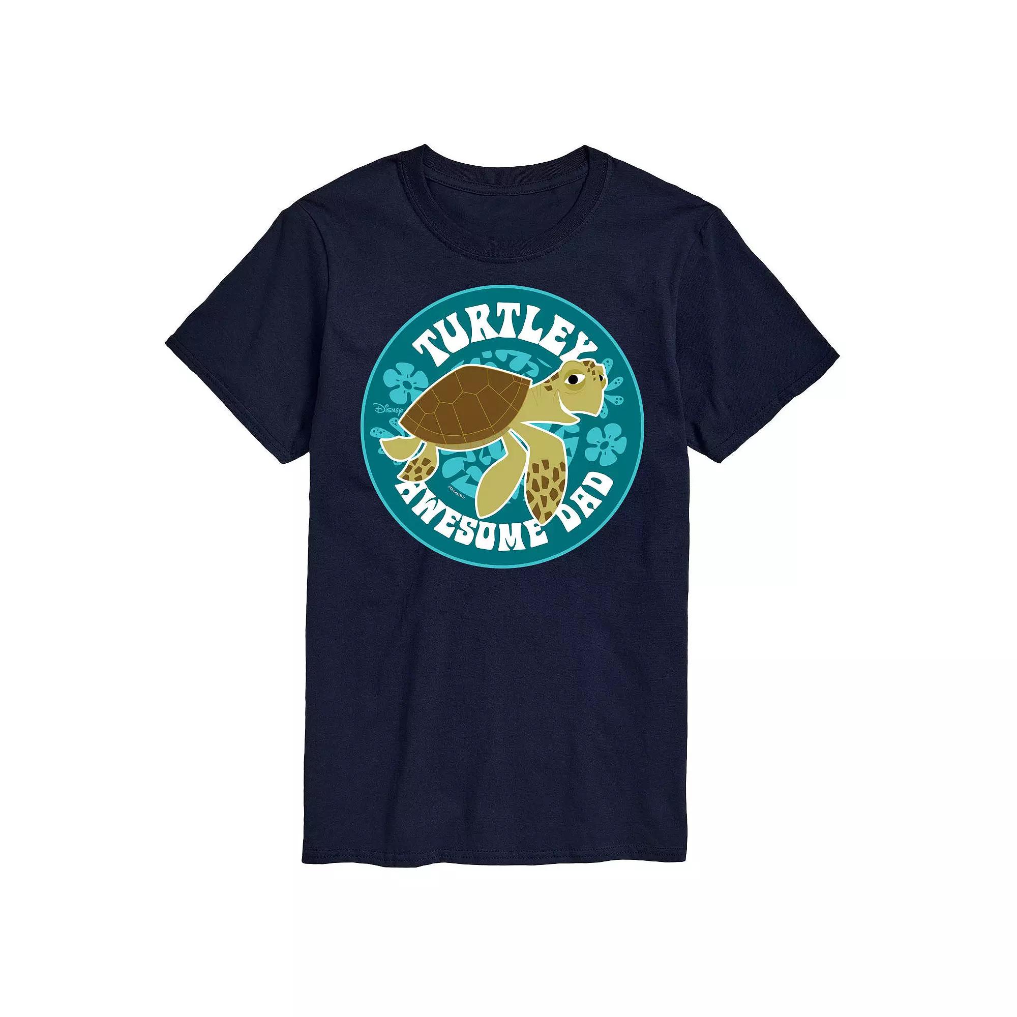 Disney/Pixar Finding Nemo Men's Turtley Awesome Dad Graphic Tee,  Product Image
