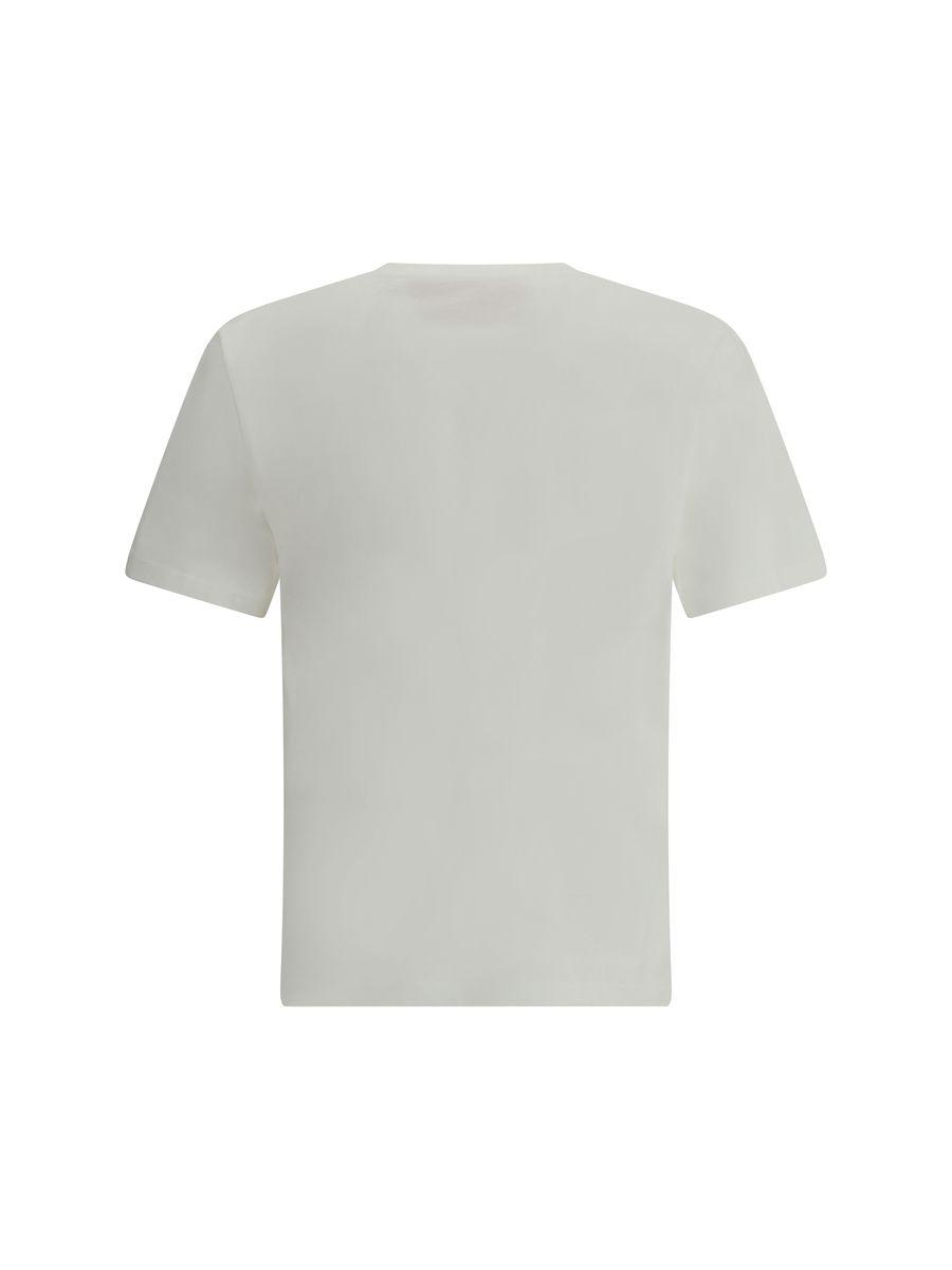 VALENTINO Cotton Crew Neck T-shirt With Graphic Print In White Product Image