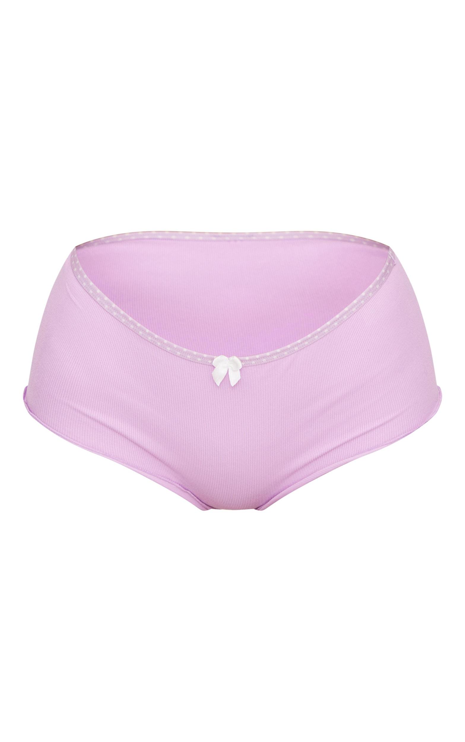 Lilac Bow Detail Panties Product Image