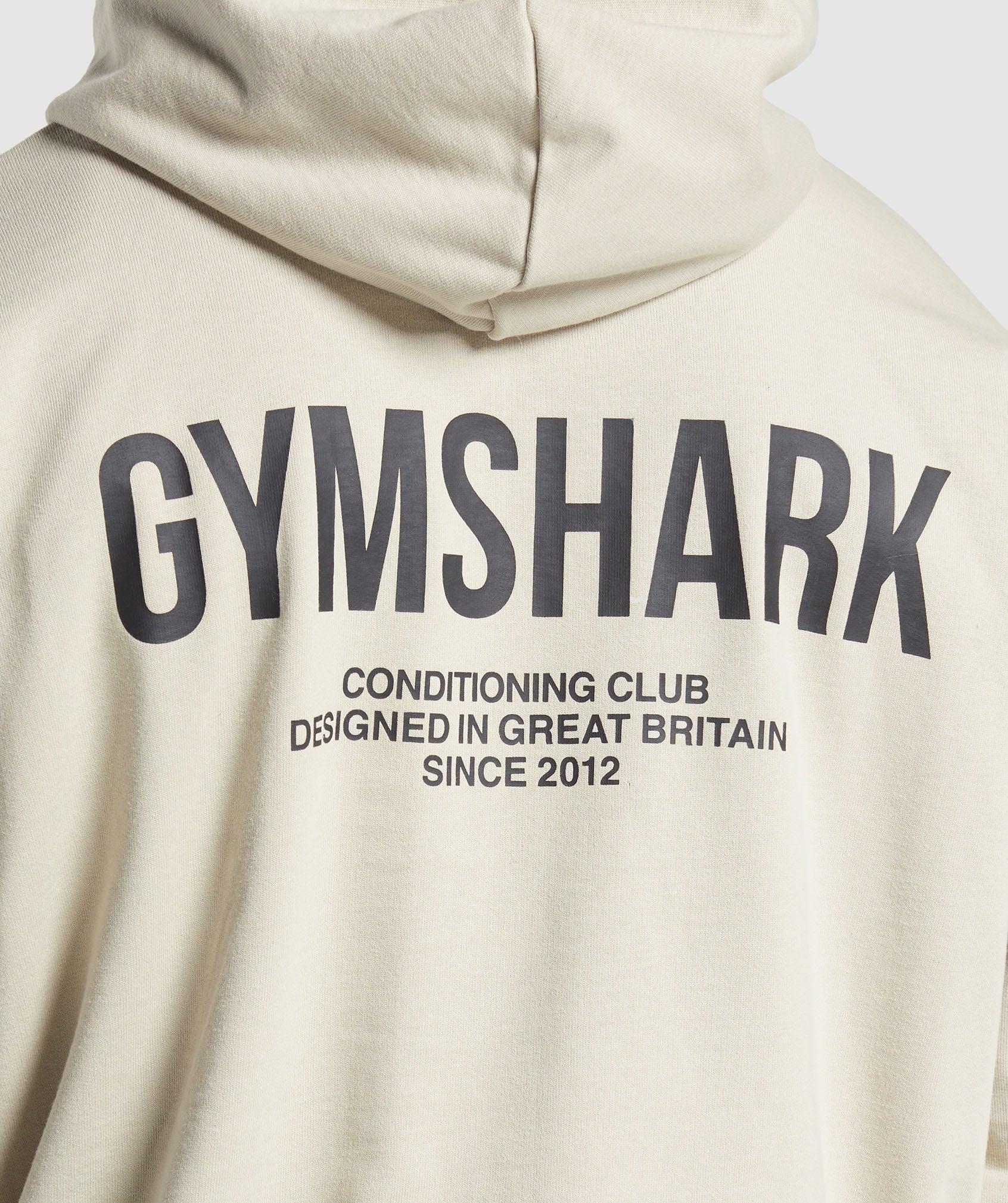 Gymshark Conditioning Club Hoodie - Pebble Grey Male Product Image
