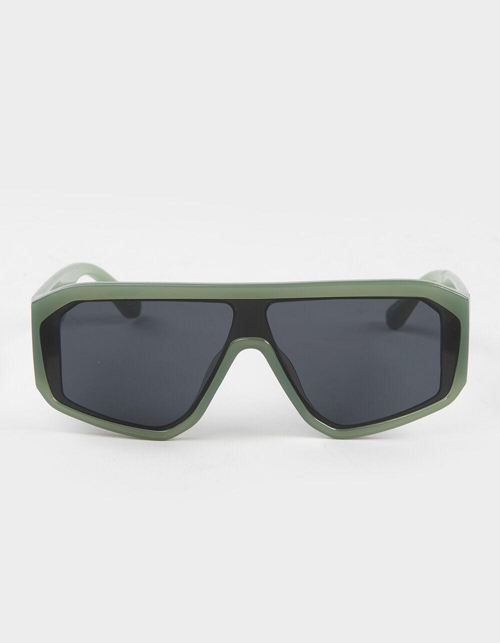 RSQ Came Oversized Flat Top Shield Sunglasses - MOSS Product Image