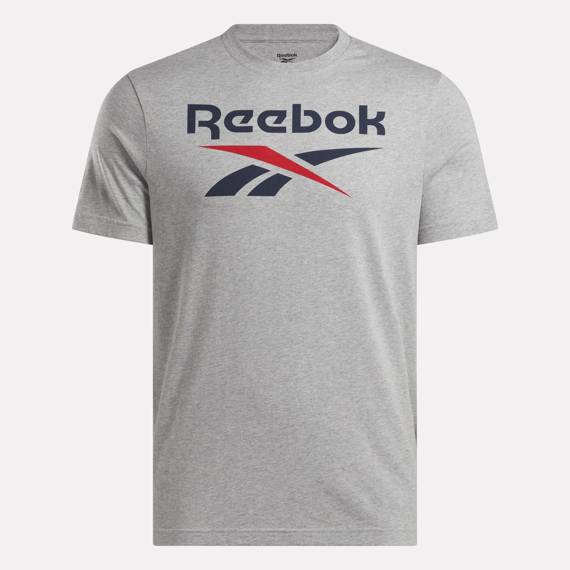 Men's Reebok Identity Big Stacked Logo T-Shirt Male Product Image