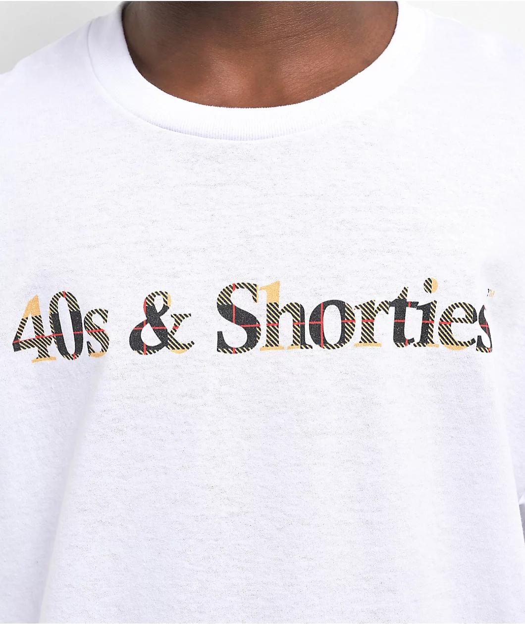 40s & Shorties Big Ben Text Logo White T-Shirt Product Image
