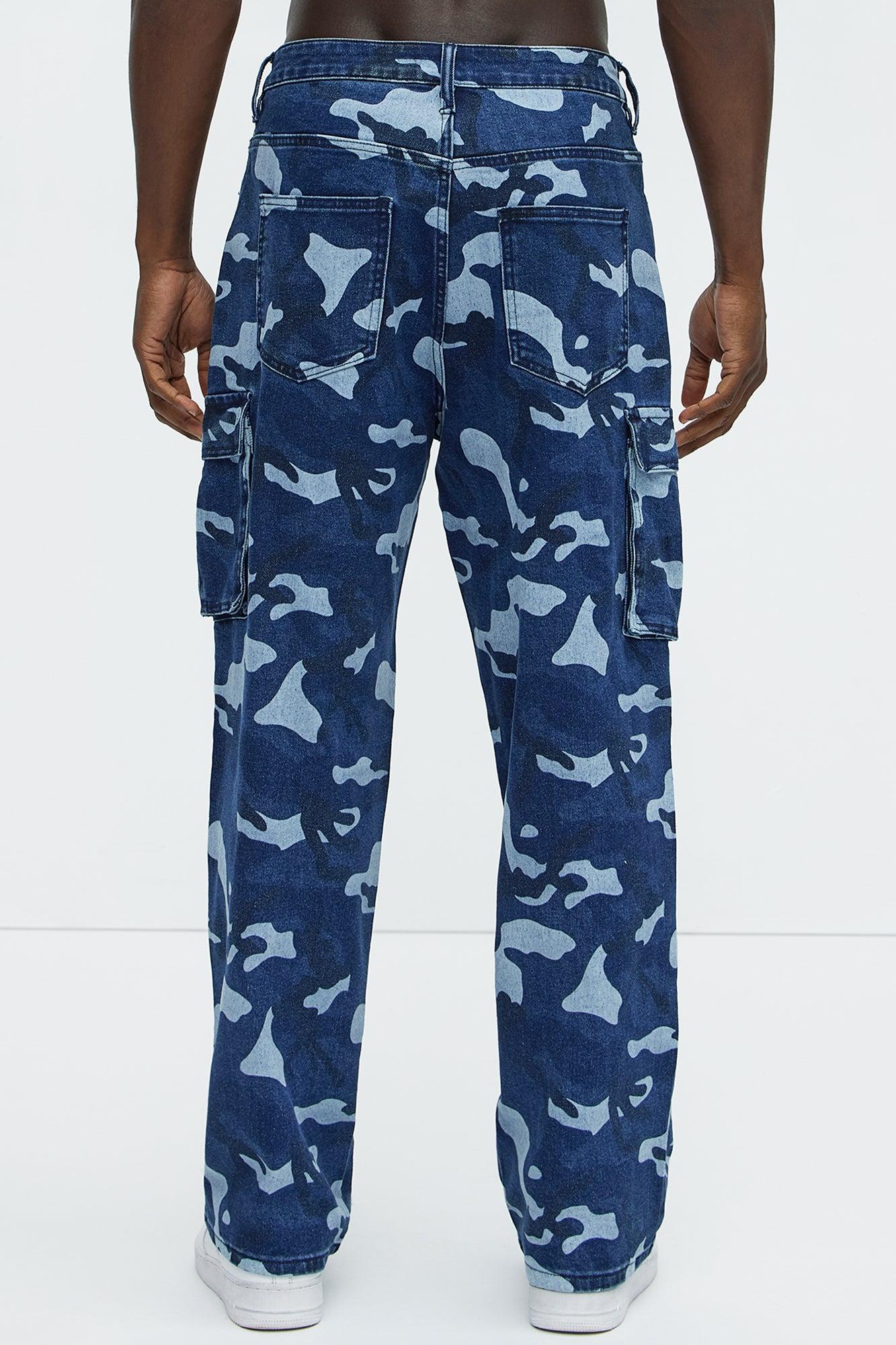 Cargo Camo Baggy Jeans - Camouflage Product Image