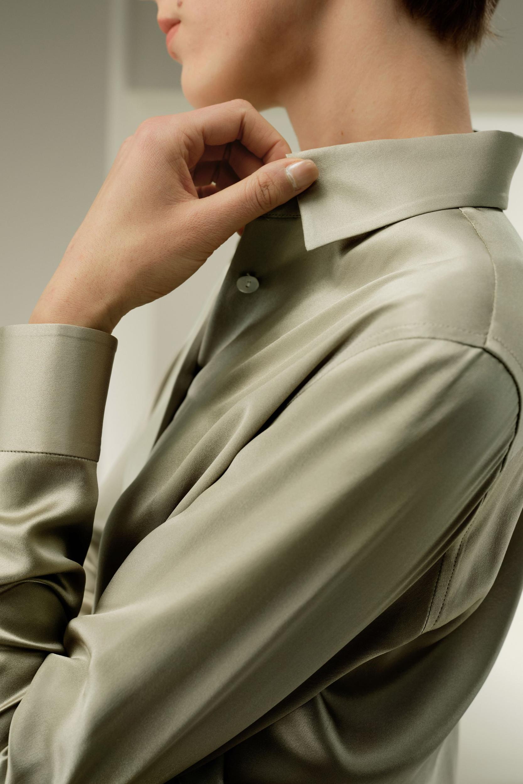 LILYSILK Silk Blouse Women - Burgundy 100% Silk - Versatile for All Occasions Tops S Product Image