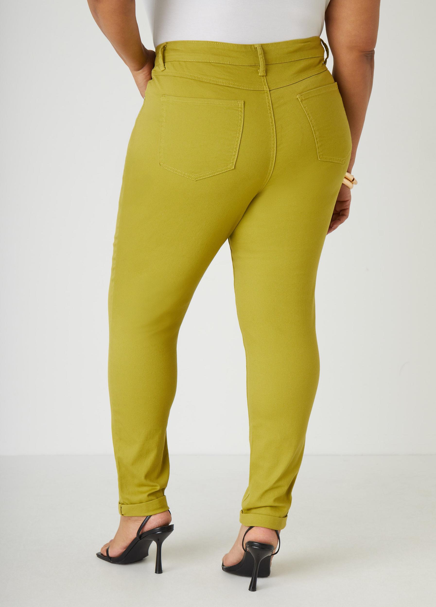 Cuffed Mid Rise Jeggings Product Image