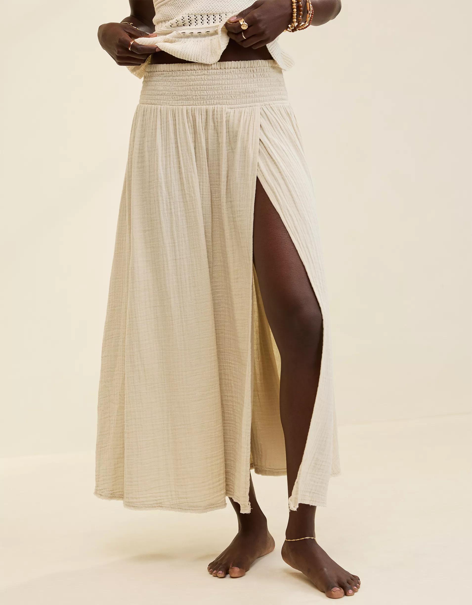 Aerie Faux Wrap Cover Up Maxi Skirt Product Image
