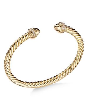 Womens Classic Cablespira Bracelet in 18K Yellow Gold Product Image