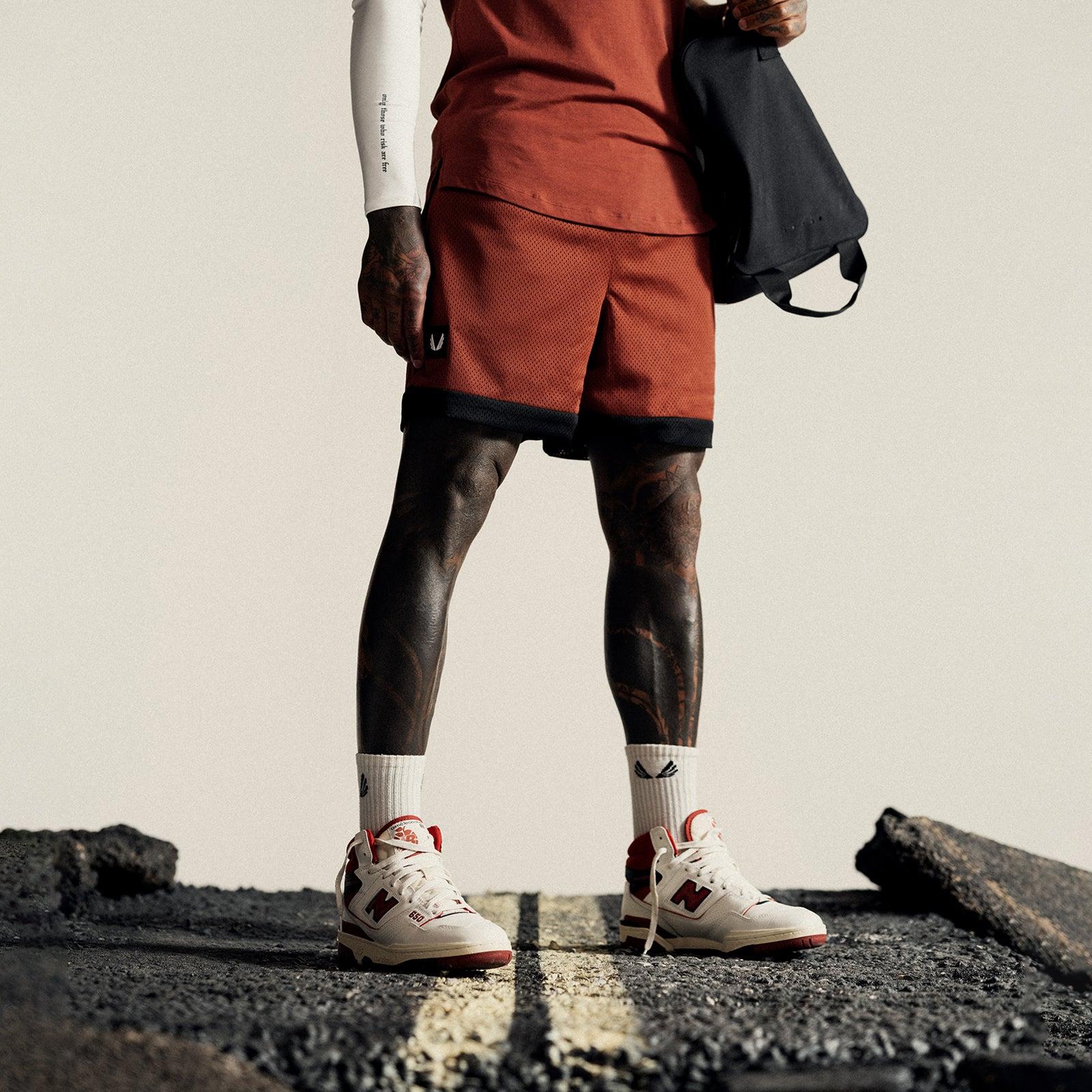 0795. SilverPlus™ Mesh Reversible Short - Olive/Black Male Product Image