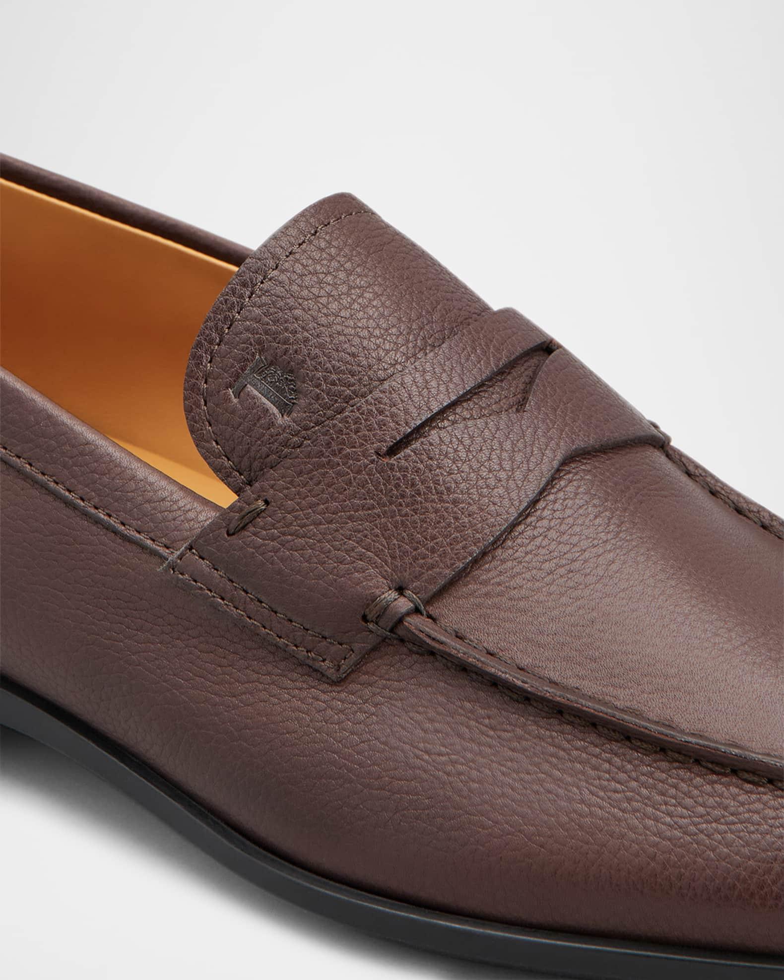 Men's Mocassino Gomma Leggera Leather Penny Loafers Product Image