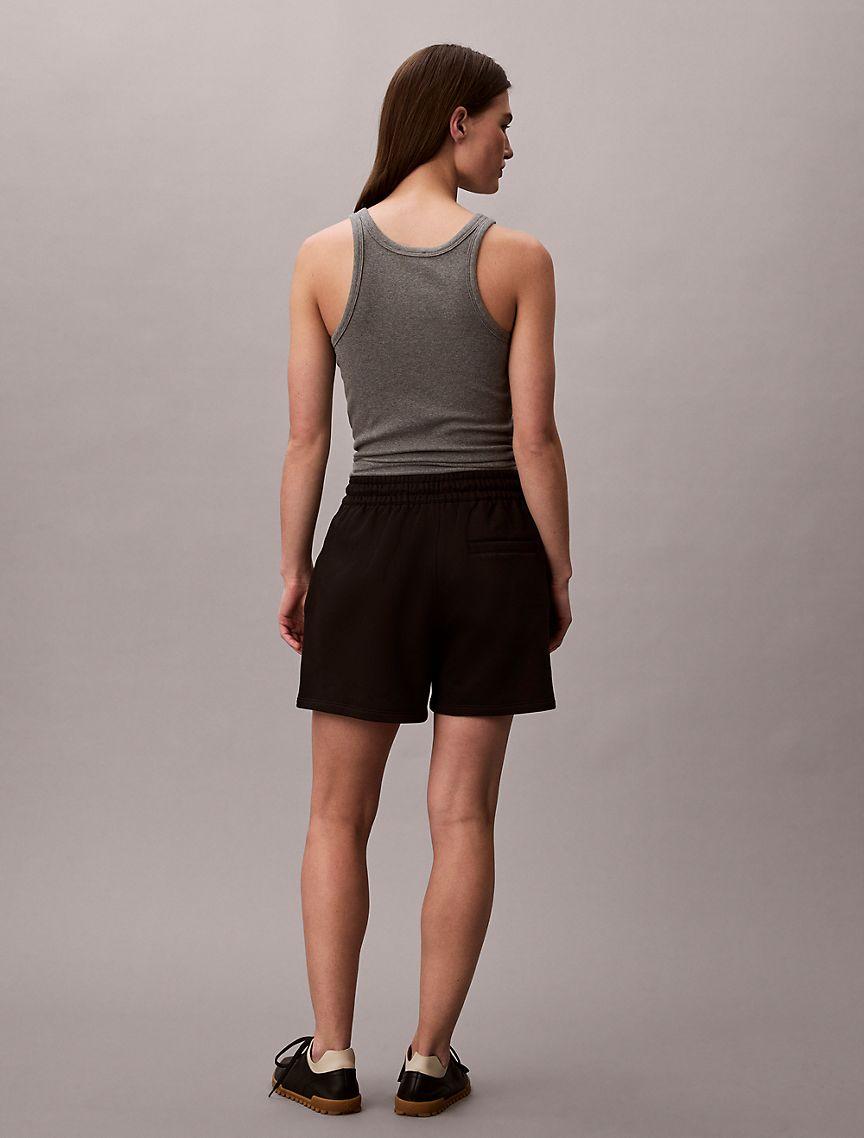 Logo Tape Fleece Shorts Product Image