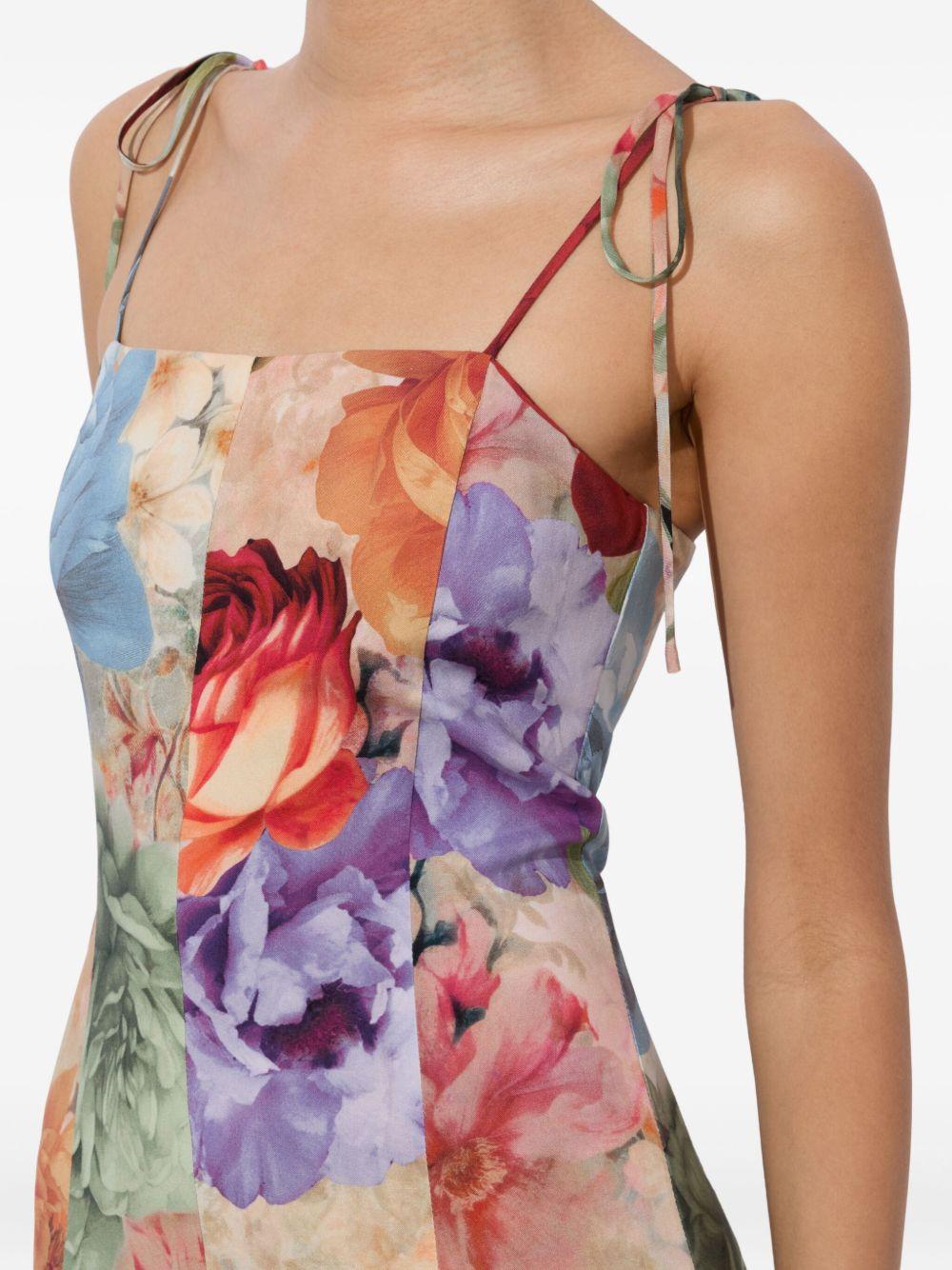 Jeanette floral-print midi dress Product Image