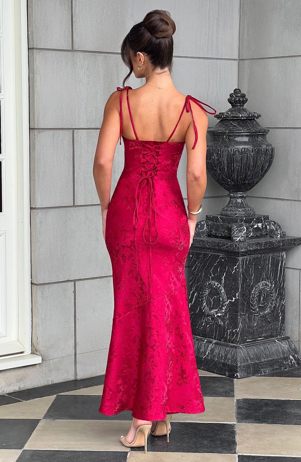 Whitney Maxi Dress - Red Product Image