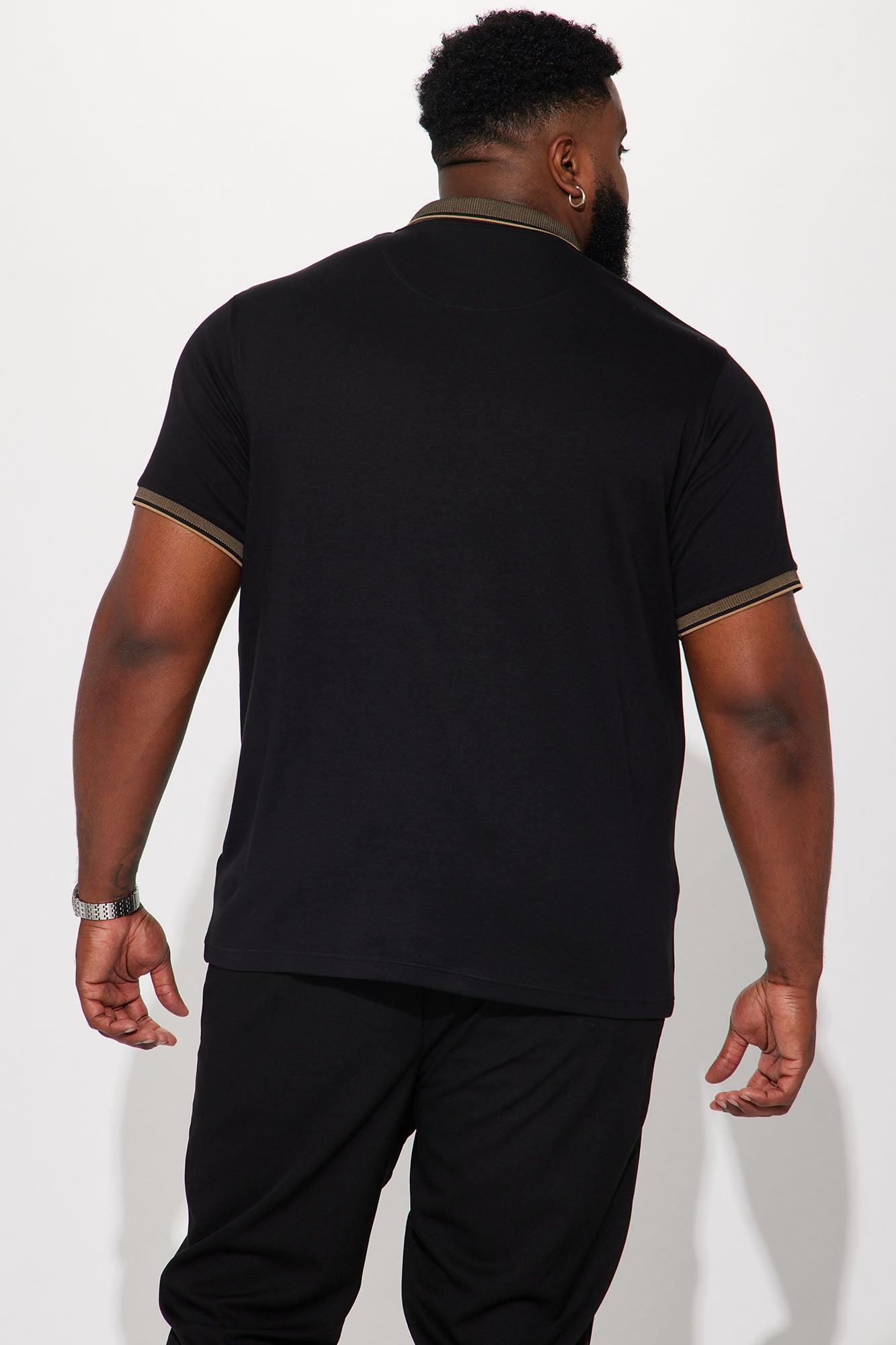 Classy Short Sleeve Polo - Black Product Image