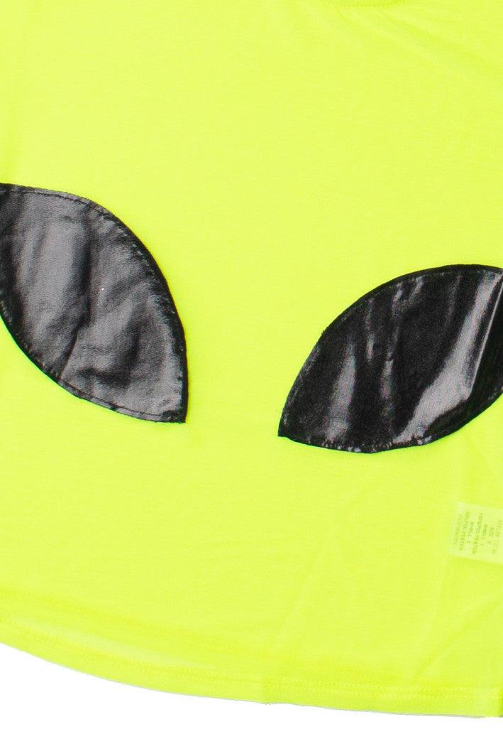 Neon Alien Crop Tee Product Image