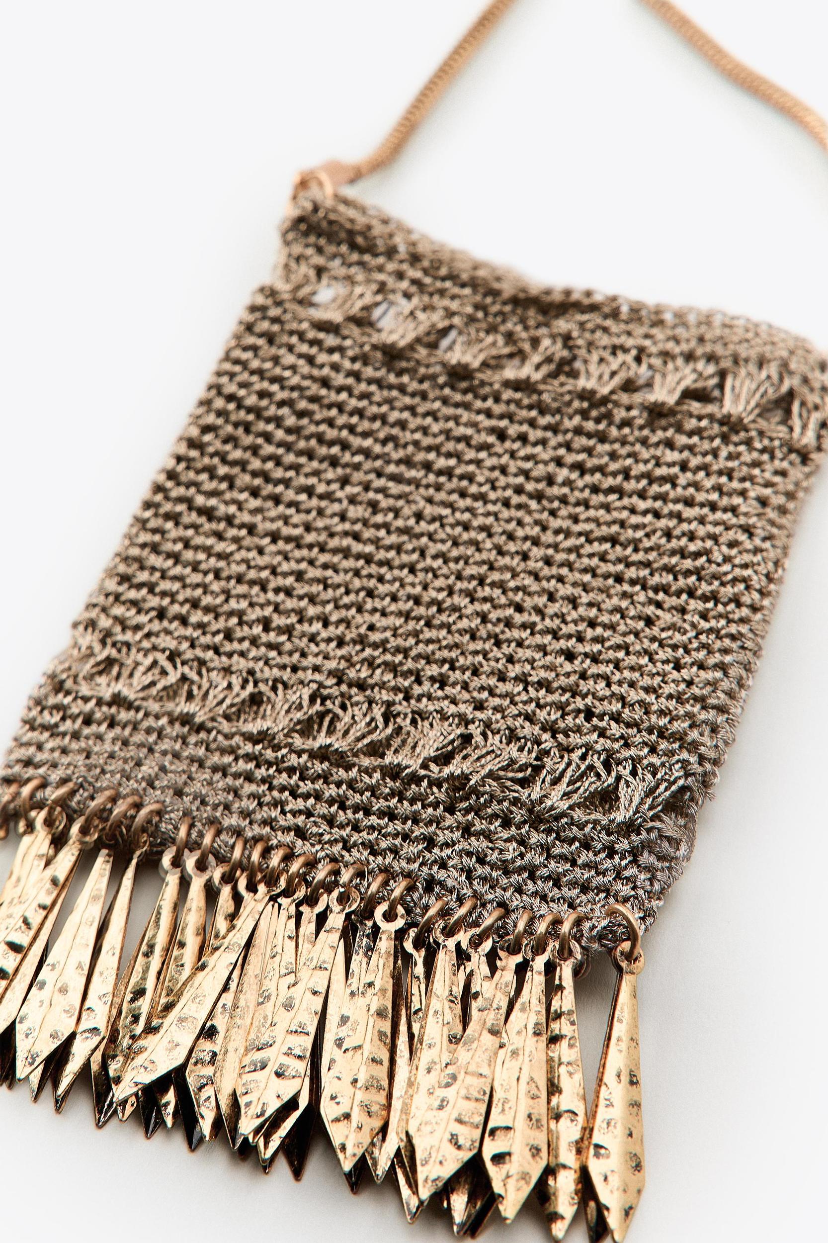 METALLIC MESH FRINGE MINI BAG Product Image