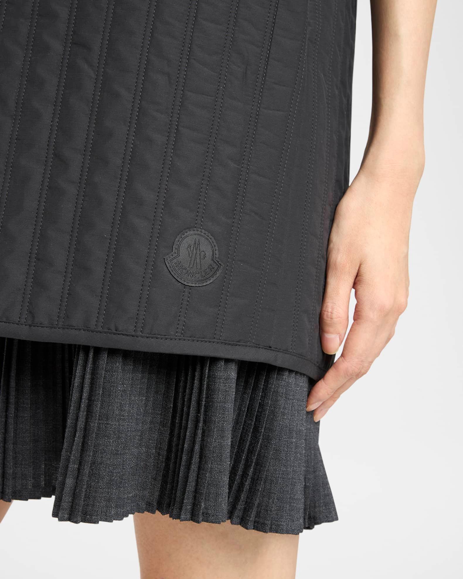 Quilted Sleeveless Shift Dress  Product Image