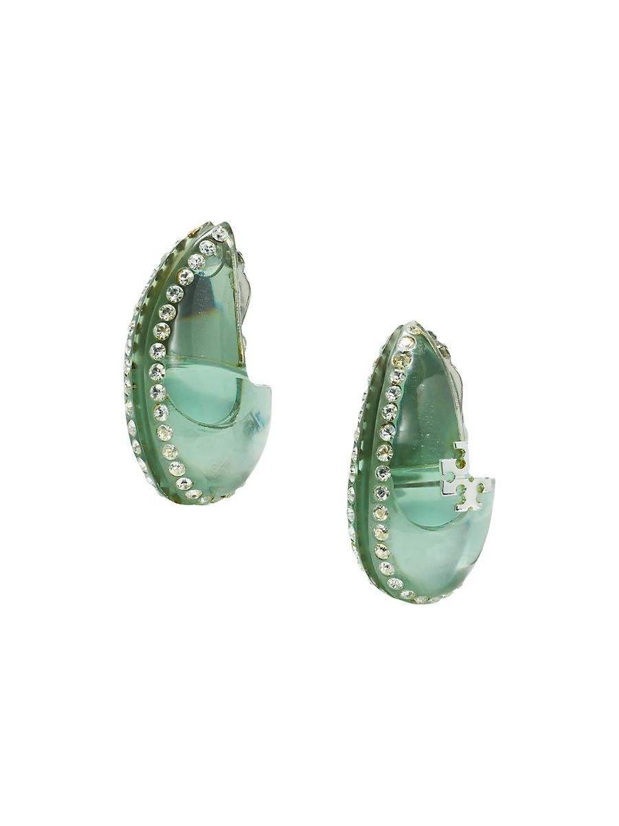 Womens Wave Goldtone Earrings Product Image