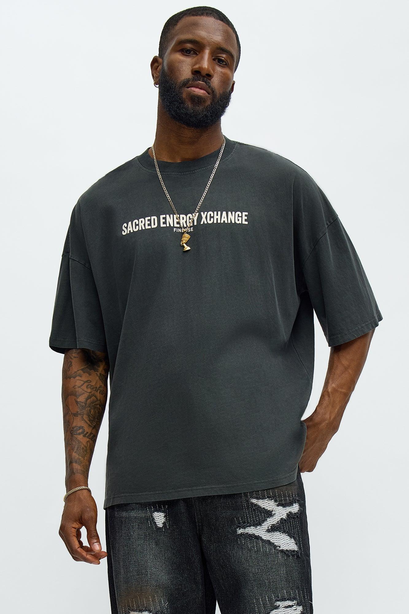 Secret Energy Xchange Short Sleeve Tee - Black Wash Male Product Image