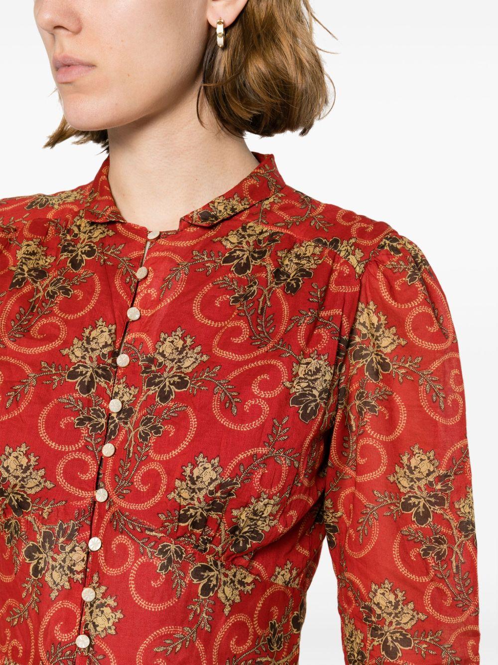 floral-print cotton maxi dress  Product Image