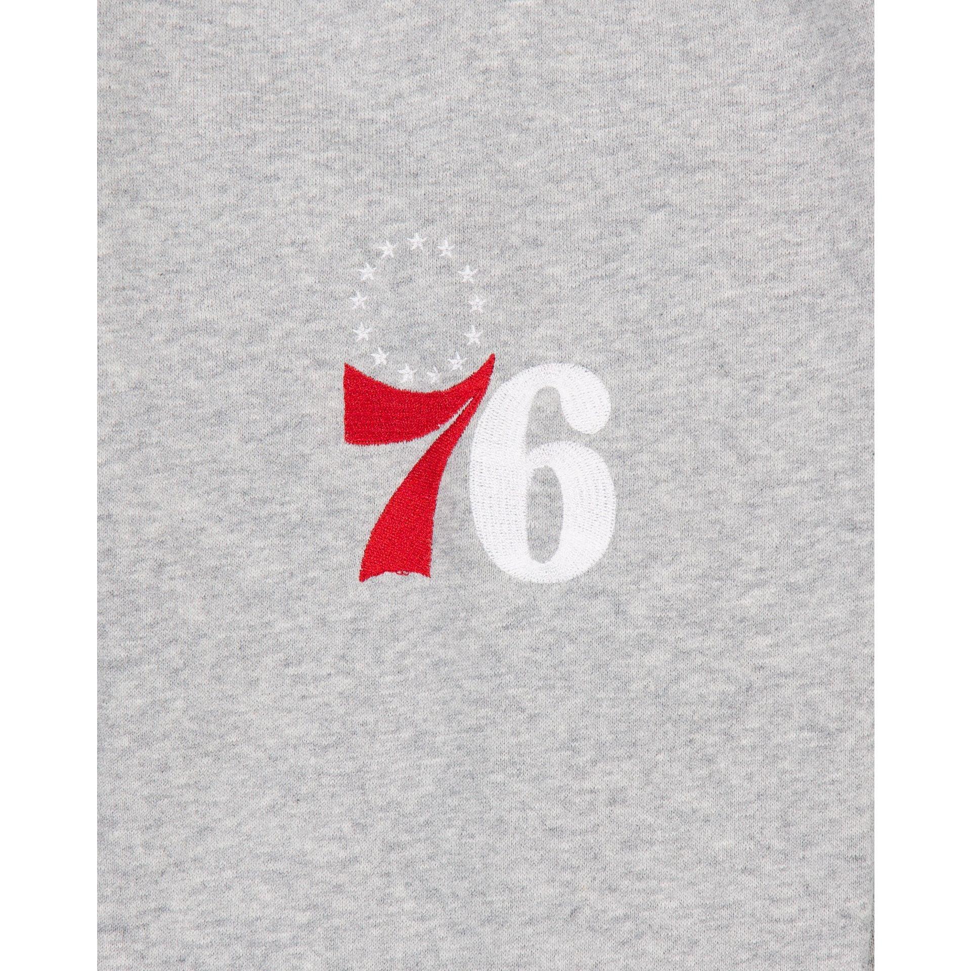 Philadelphia 76ers Gray Logo Select Full-Zip Hoodie Male Product Image