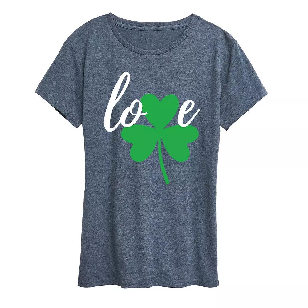 Women's Love Shamrock Graphic Tee, Girl's,  Product Image