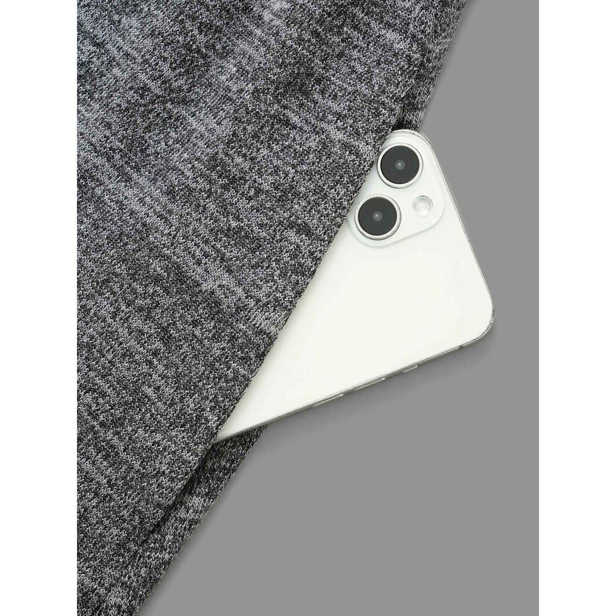 Plus Size Contrast Patchwork Elastic Waist Knit Dress DimGray Women Casual Contrast Knit Dresses Bloomchic 26/4X Product Image