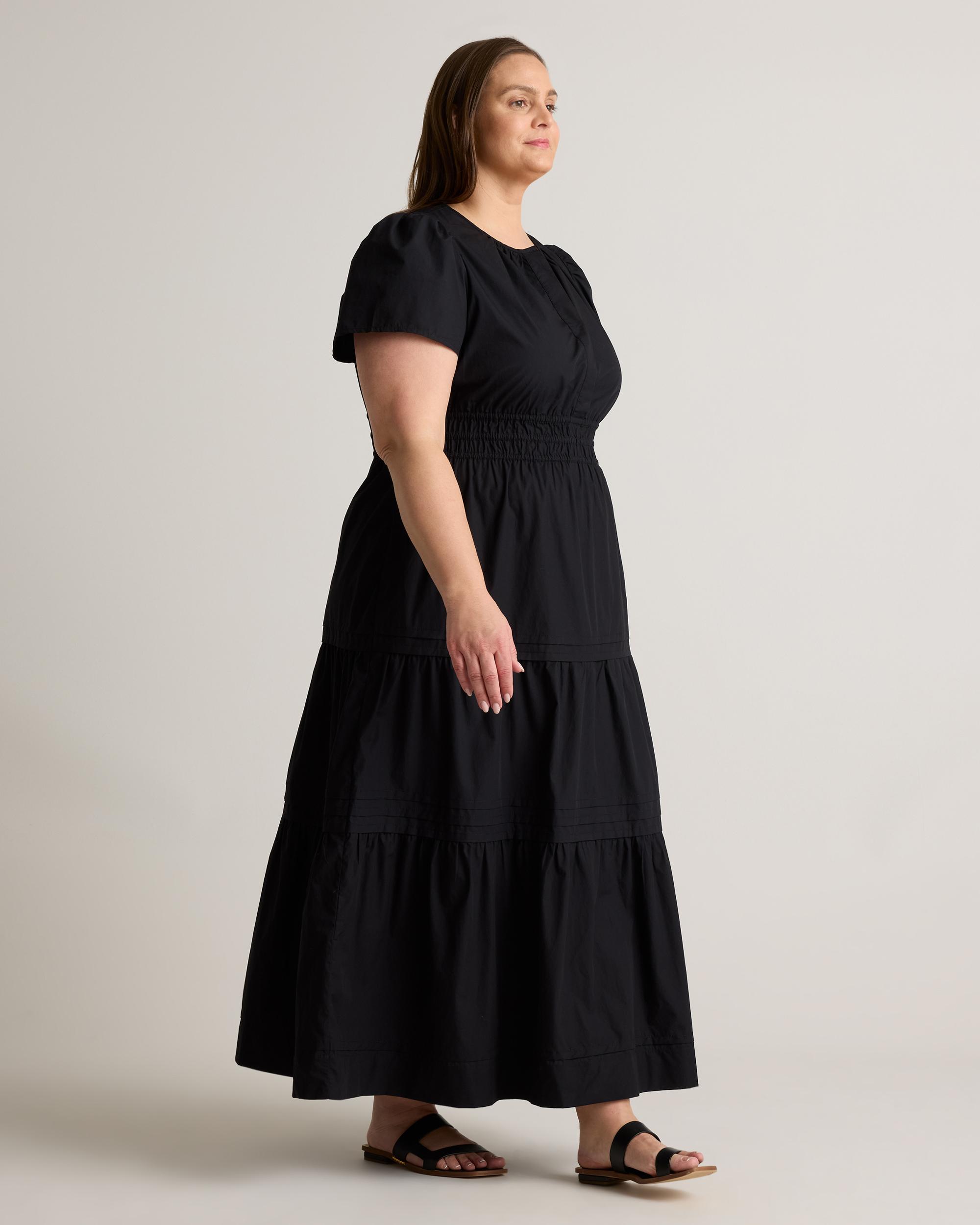 Quince | Women's Poplin Tiered Maxi Dress Organic Cotton Product Image
