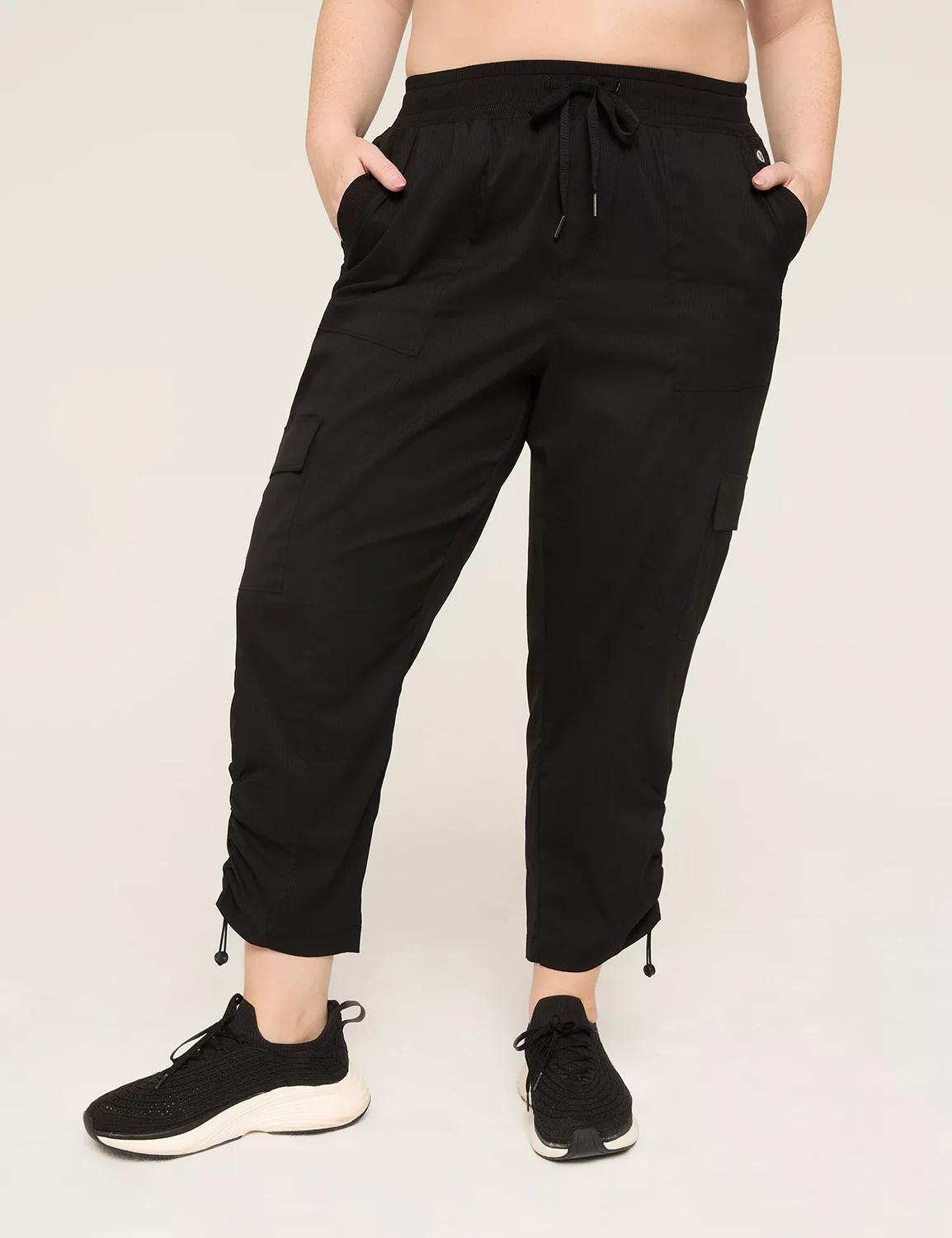 LIVI Woven Crop Bungee-Detail Pant Product Image