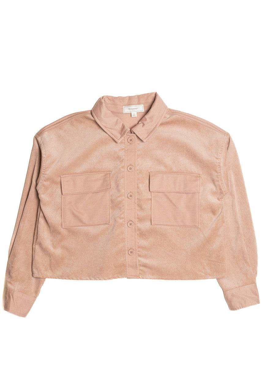 Crop Corduroy Shirt Product Image