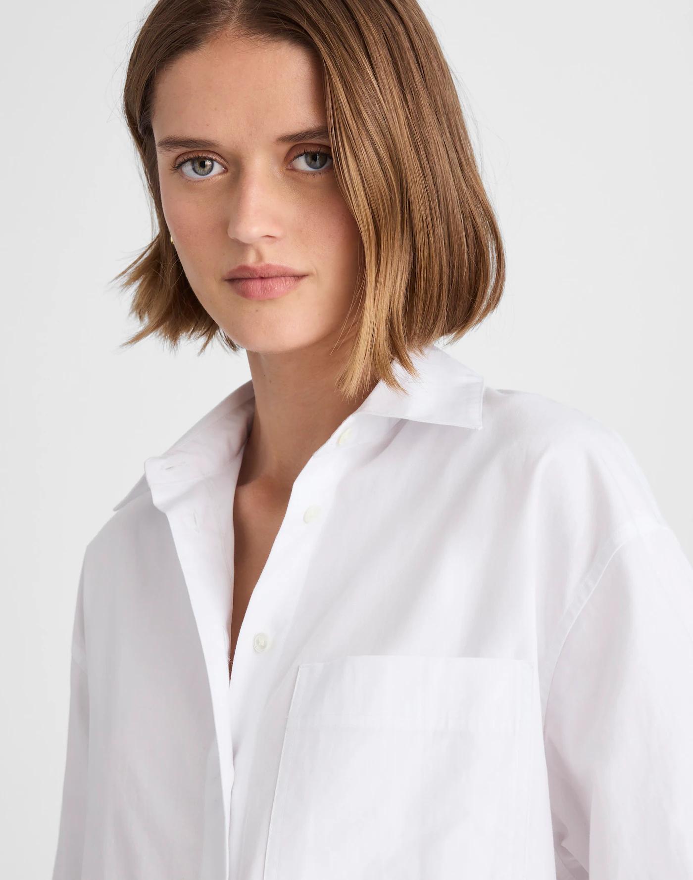 Oxford Oversized Button-Up Shirt Product Image