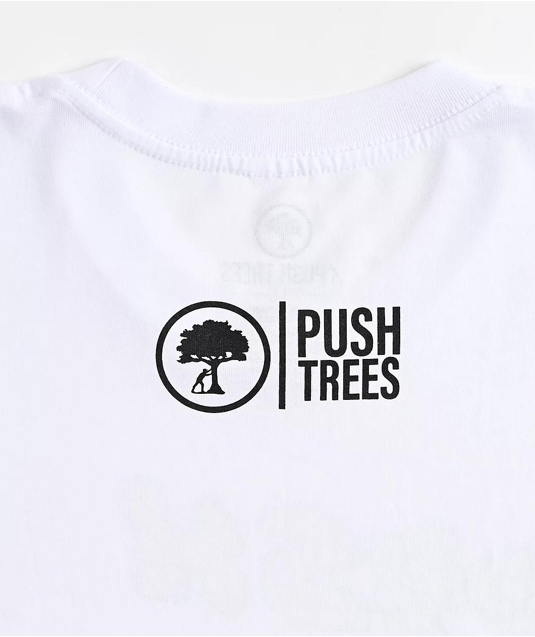 Push Trees Stay Smokin Black T-Shirt Product Image