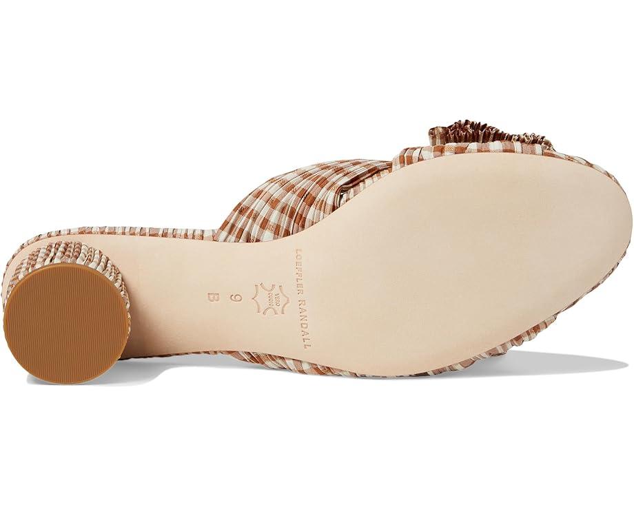 Dahlia Pleated Knot Mule with Ankle Strap Product Image